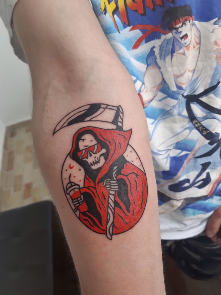 tattoo tatuaje berea ana maria funny death color red