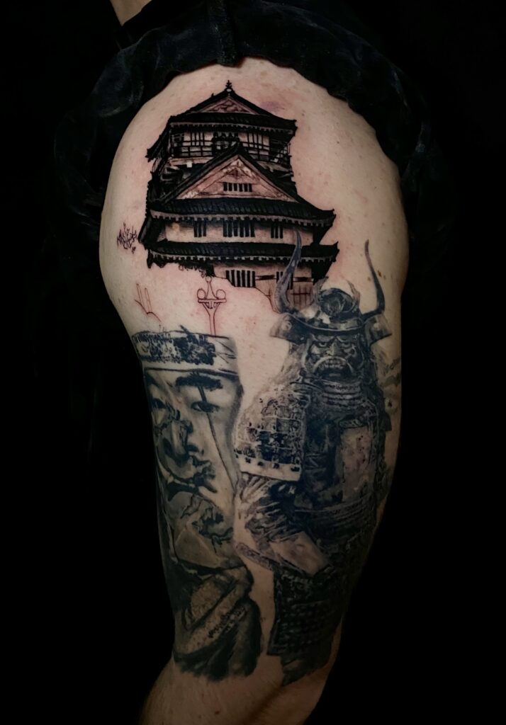 tattoo tatuaj berea ana maria realism japanese samurai portret casa realist