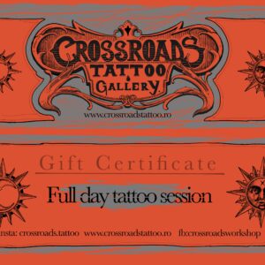 voucher cadou gift certificate cadou tatuaje mari full day crossroads tattoo